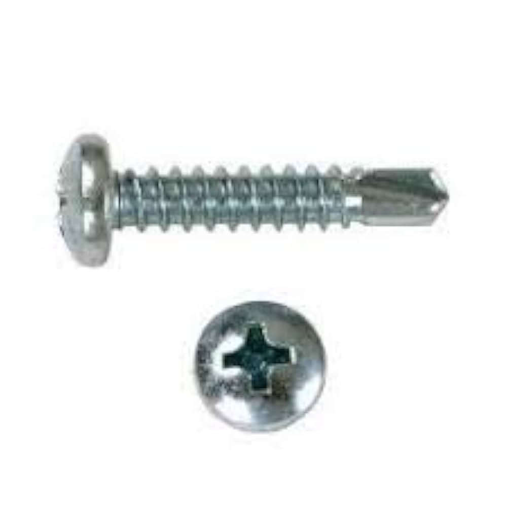 Pan Phillips Head Self Drilling Screws Zinc & Xylan