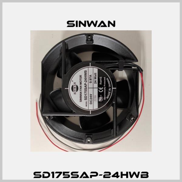 SINWAN SD175SAP-24HWB 24V DC 0.97A 24W 17251mm METAL Industrial Axial Cooling Fan