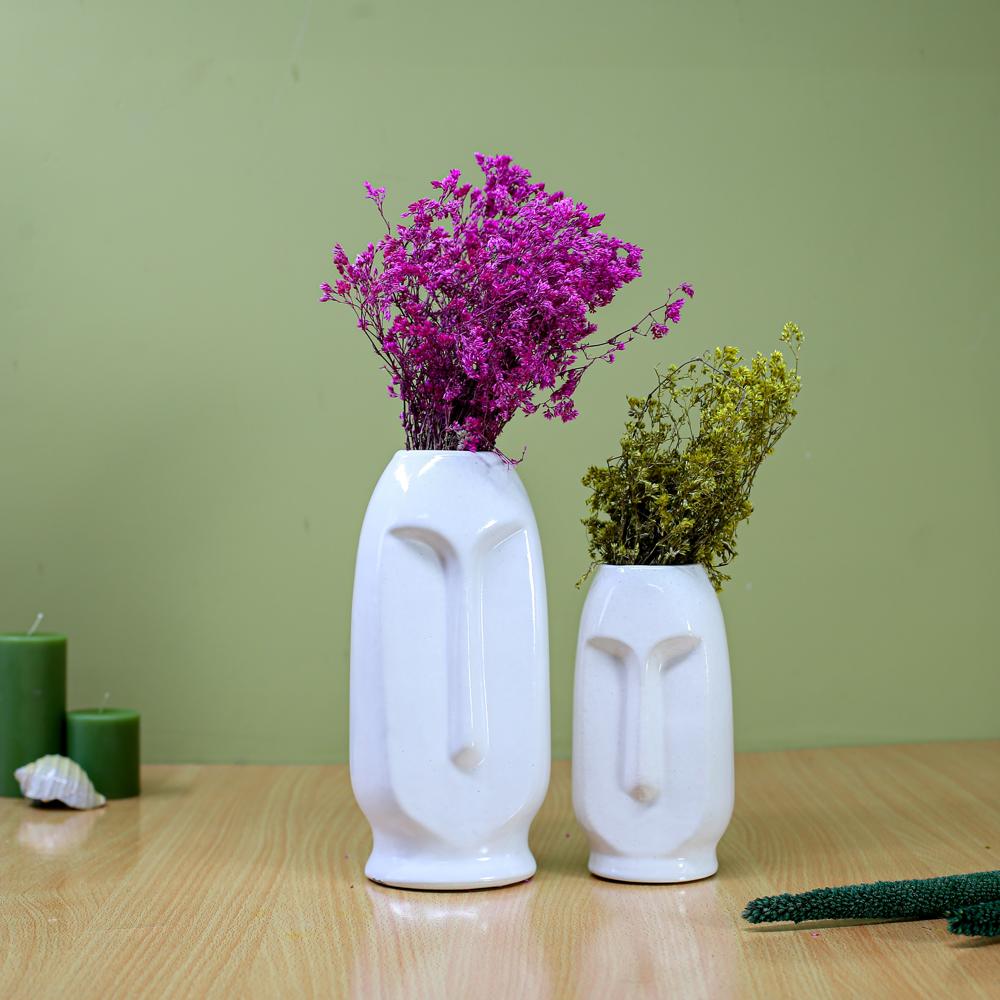 Ceramic Long Face Set of 3