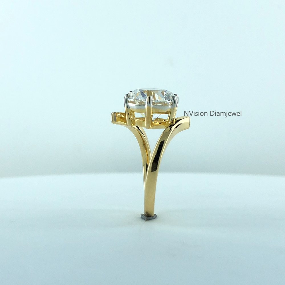 Eternal Sparkle 14KT Gold Lab Grown Solitaire Diamond Ring