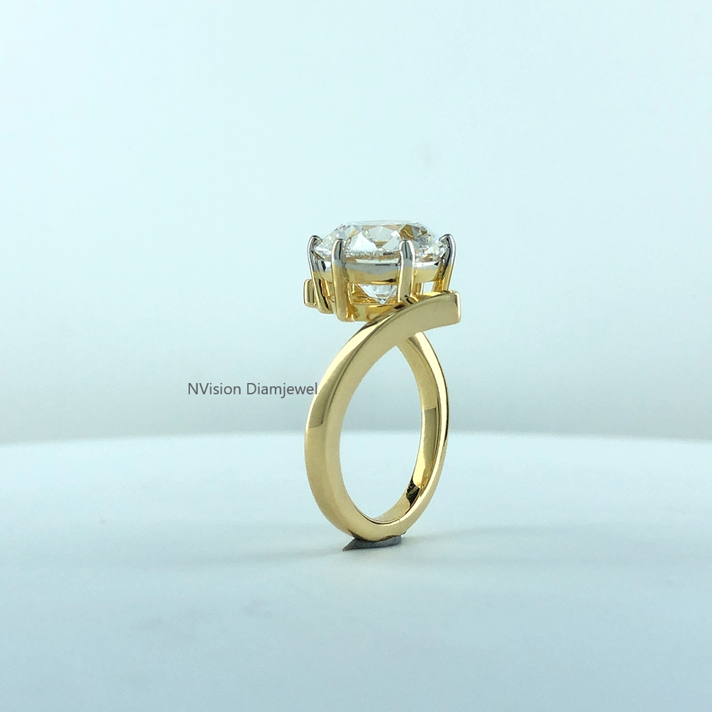 Eternal Sparkle 14KT Gold Lab Grown Solitaire Diamond Ring