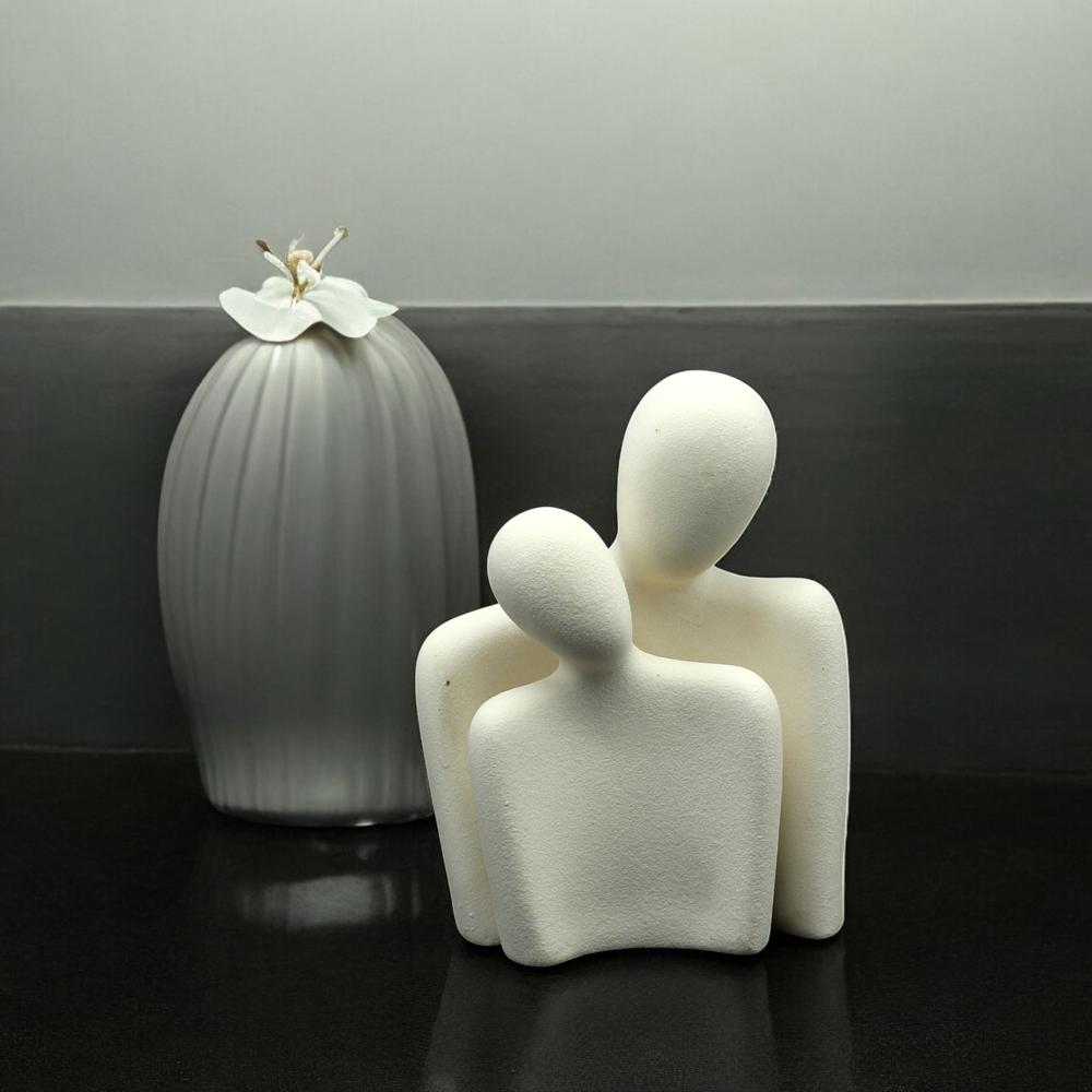 Ceramic white couple