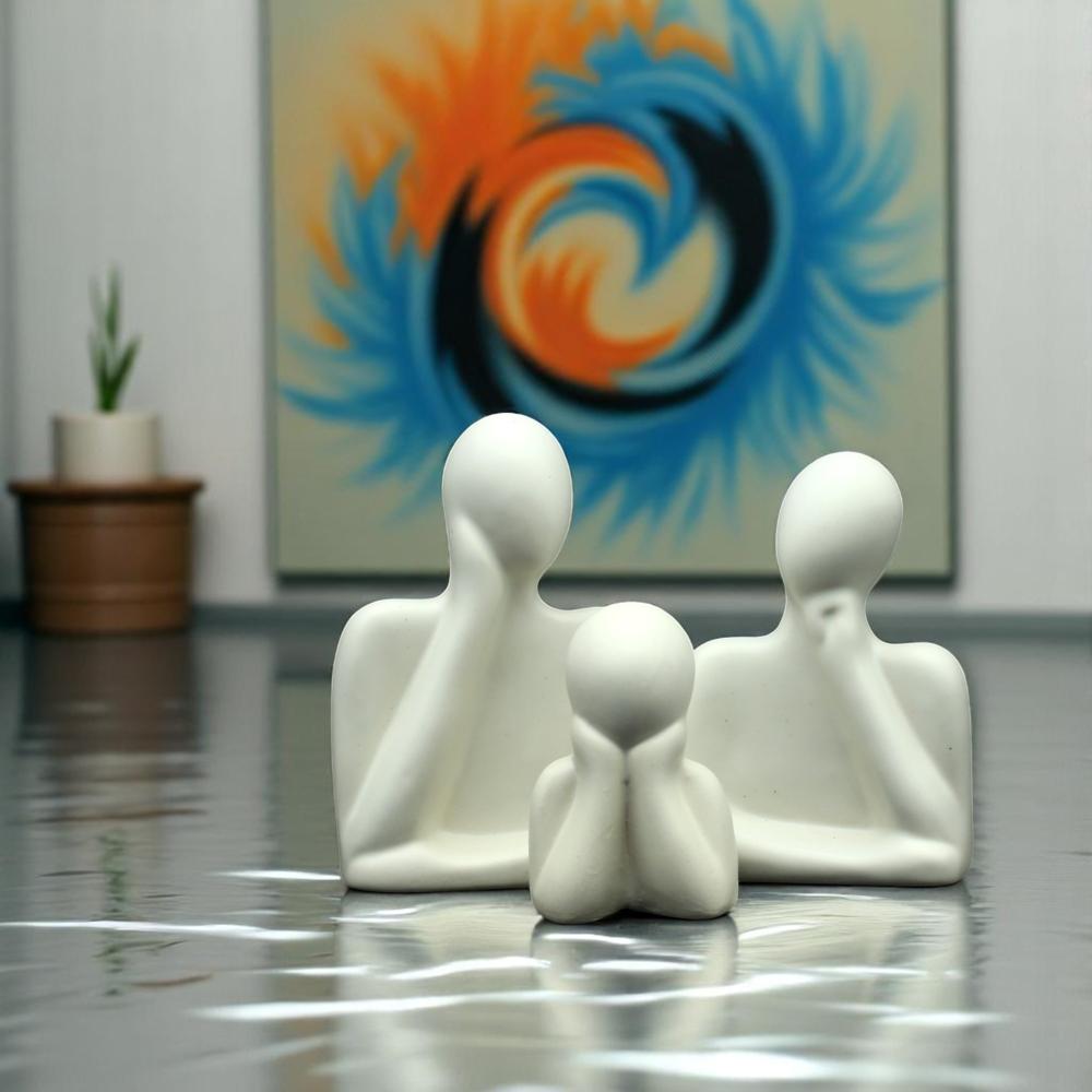 Ceramic Family Set Of 3