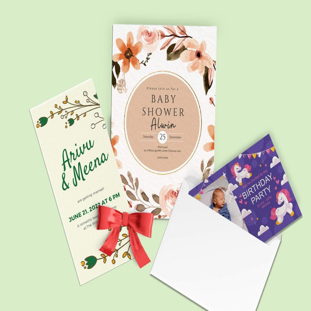 Birthday Invitation Card Printing Services