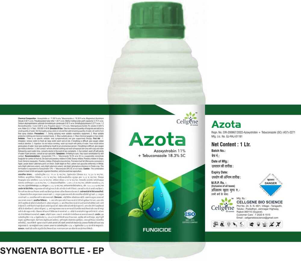 AZOTA Azoxystrobin 11% + Tebuconazole 18.3% SC
