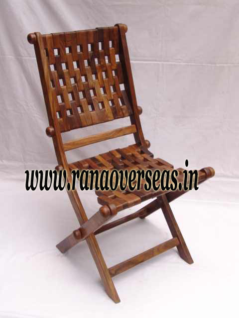 Brown Wooden Relaxing Chair.