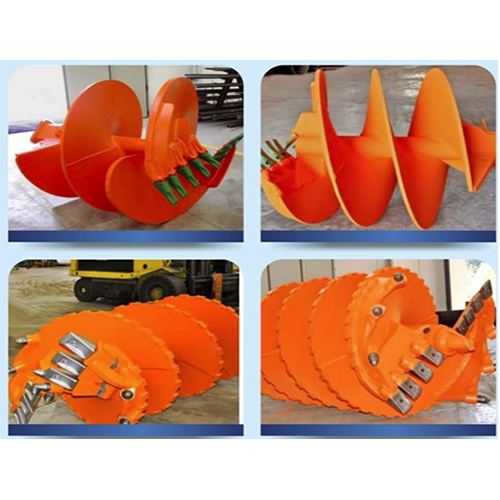 Heavy Duty Soil Auger - Color: Orange