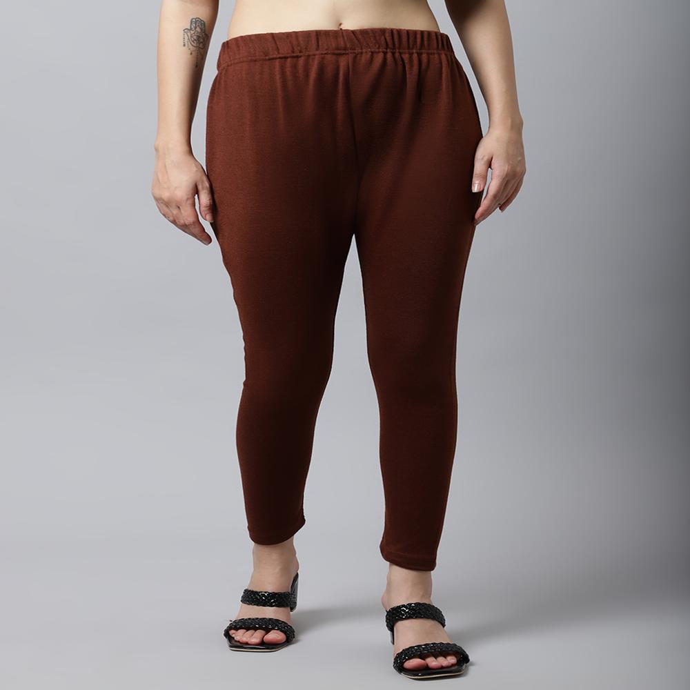 White Woollen Leggings