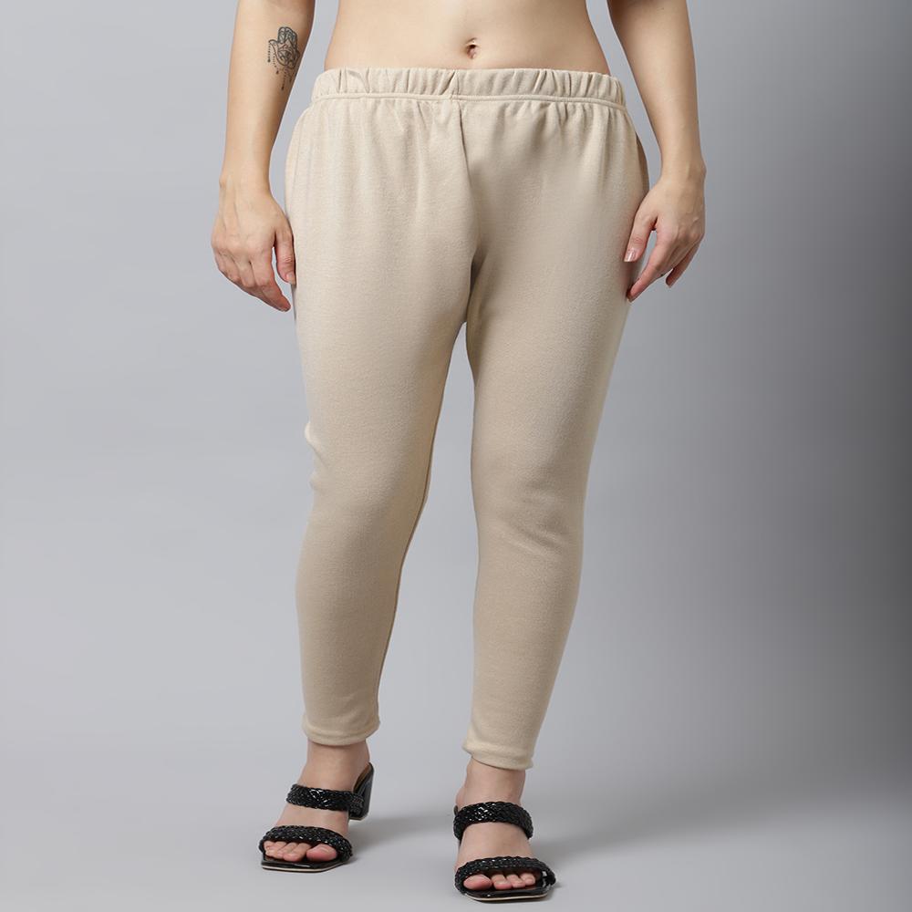 White Woollen Leggings