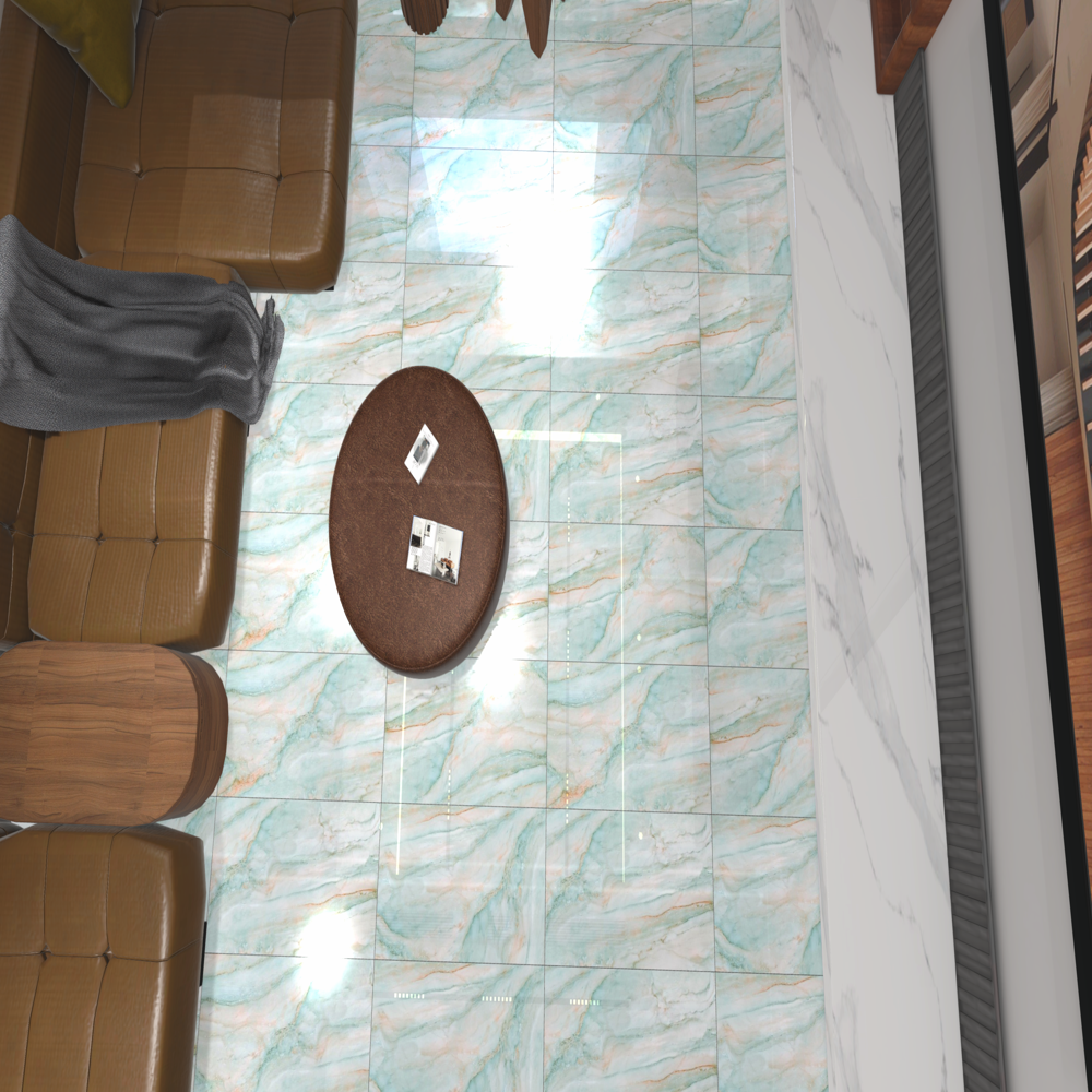 Inky Series Vitrified Floor Tiles - Color: Multi