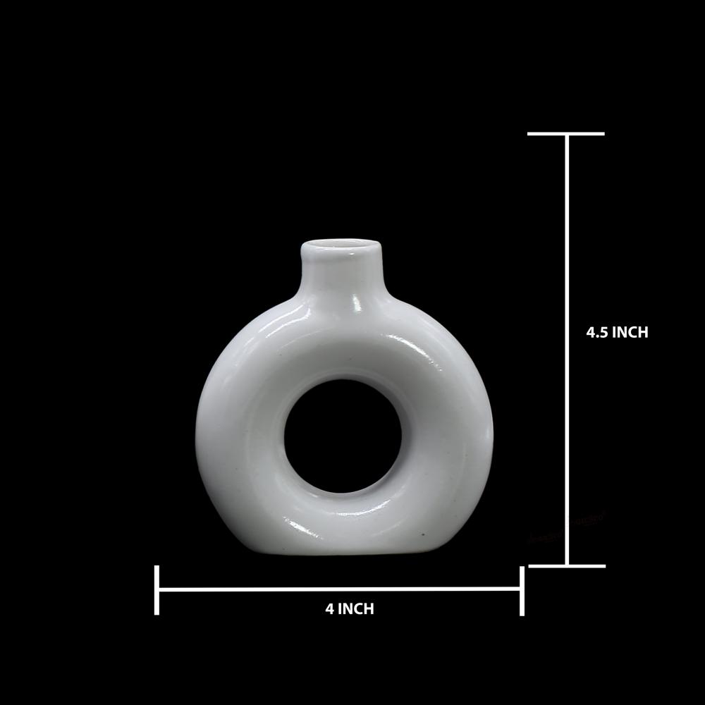Big Ring Vase - Color: White