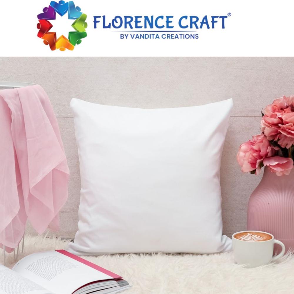 White Plain Vacuum Packed Bed Pillows - Material: Polyester