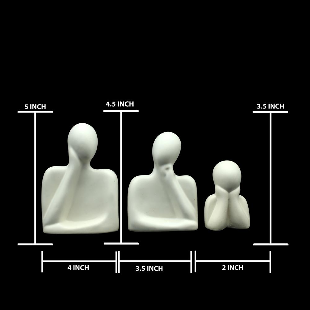 Ceramic Family Set Of 3