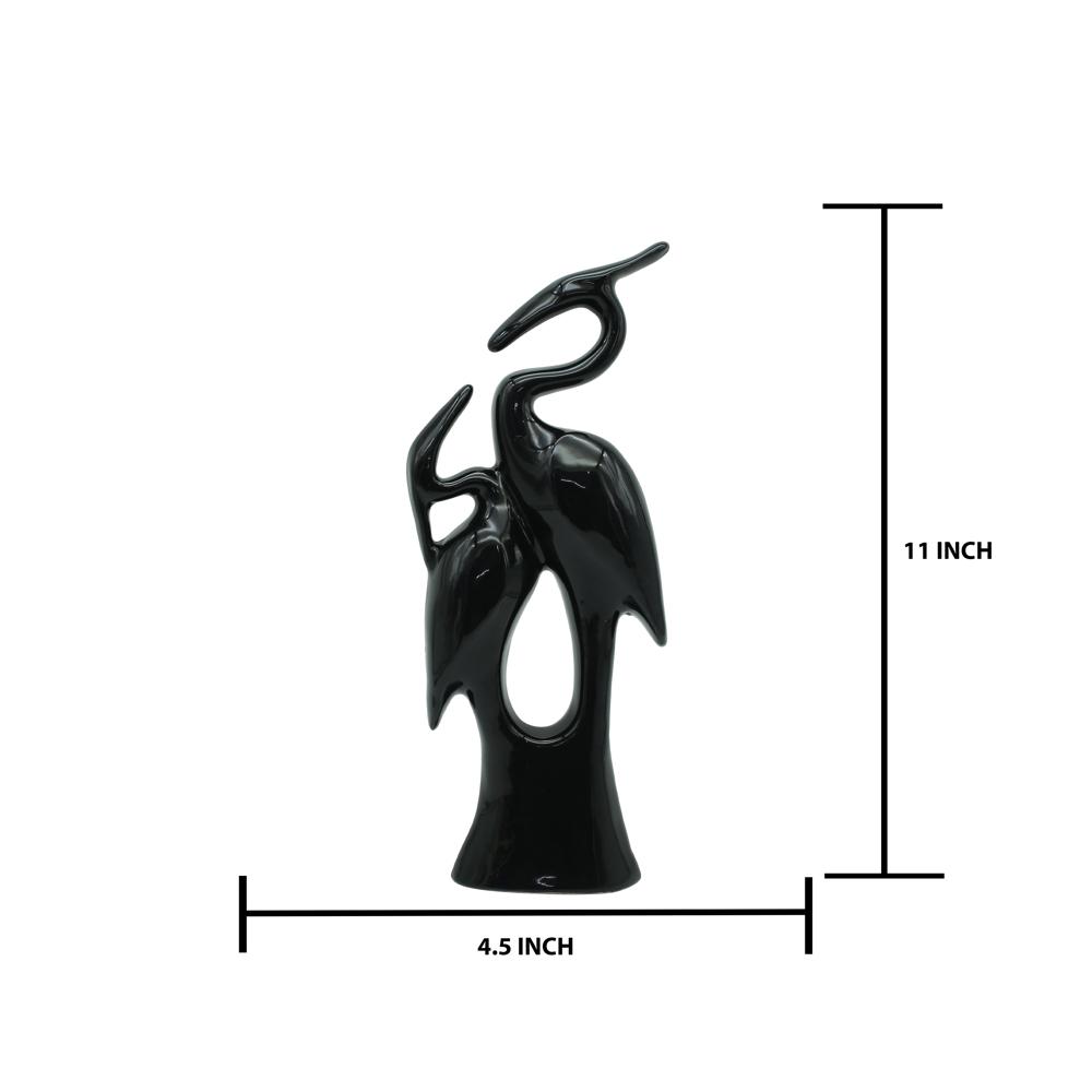 CERAMIC KISSING DUCK STATUE