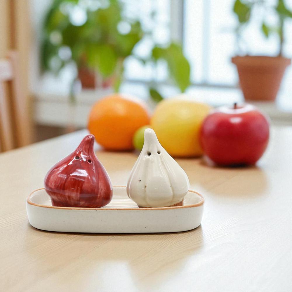 Ceramic Salt And Pepper Modak Shape - Color: Multi