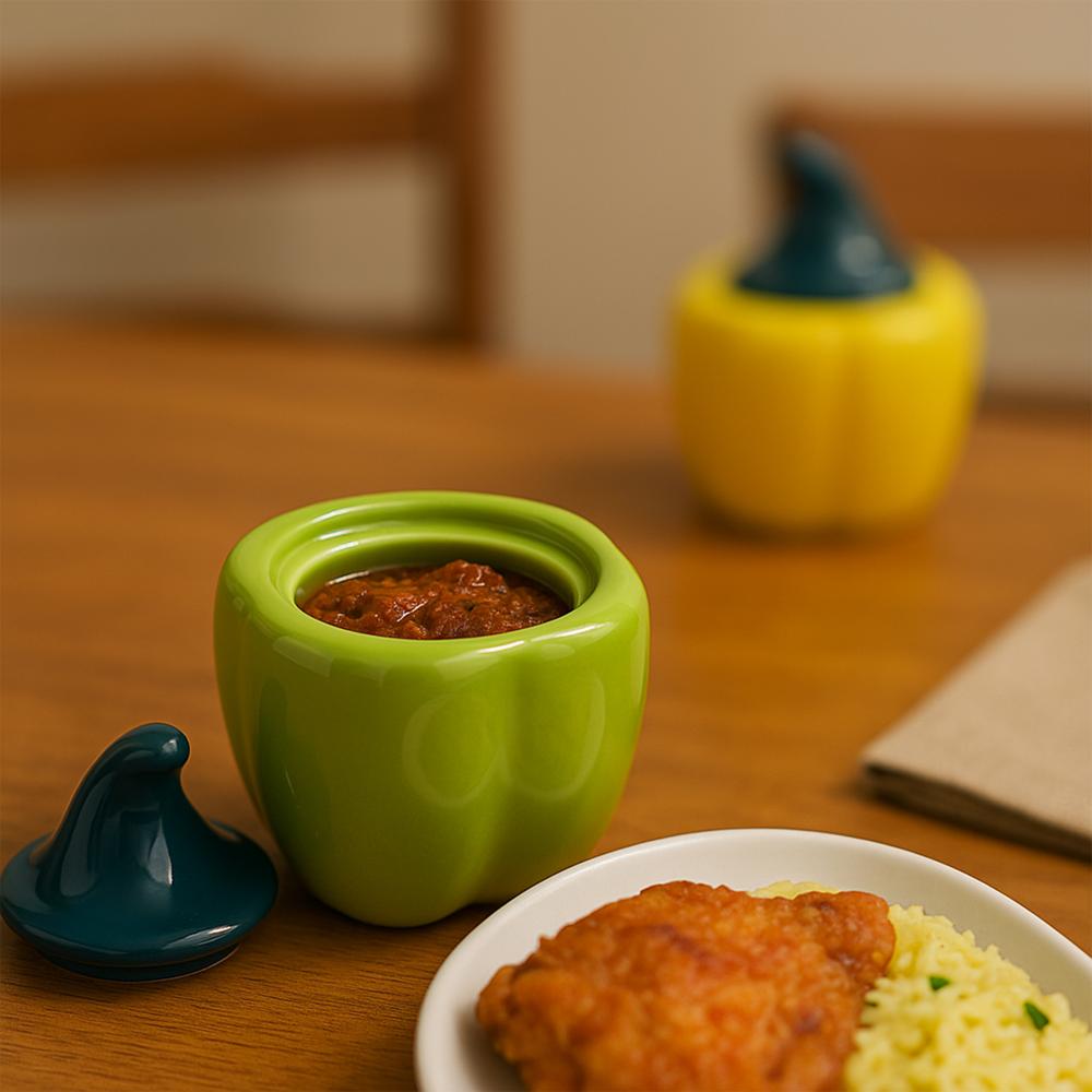 Ceramic Capsicum Green