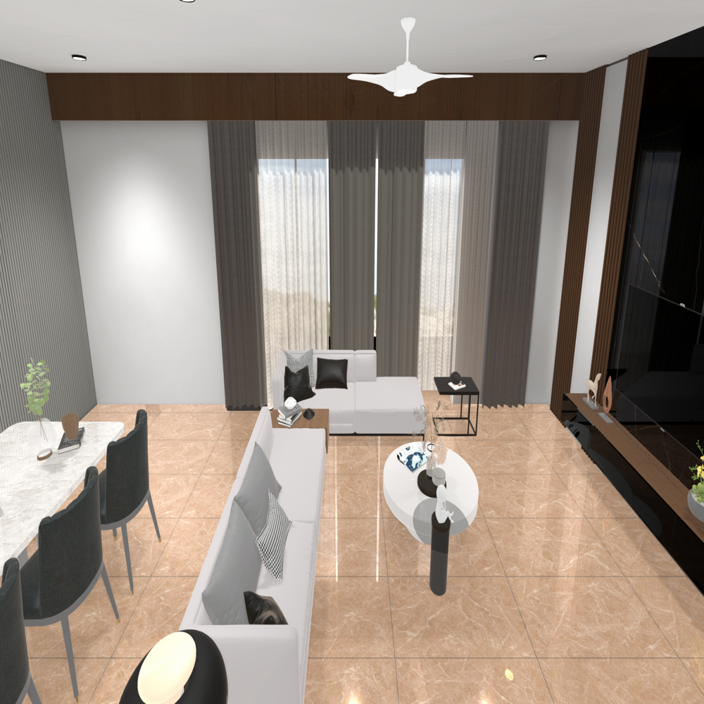 Glossy Vitrified Tiles - Color: Brown