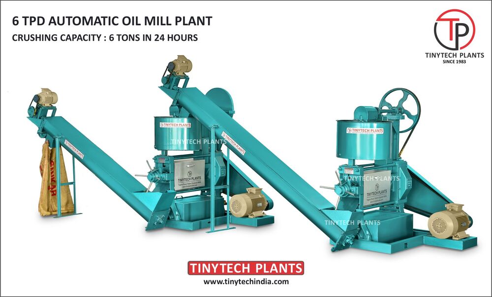 6 TPD Automatic Sunflower Oil Mill Plant