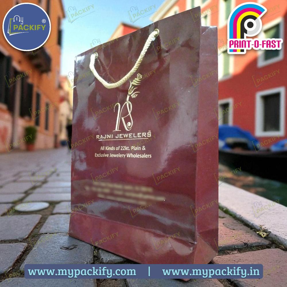 Laminated Paper Carry Bag Small