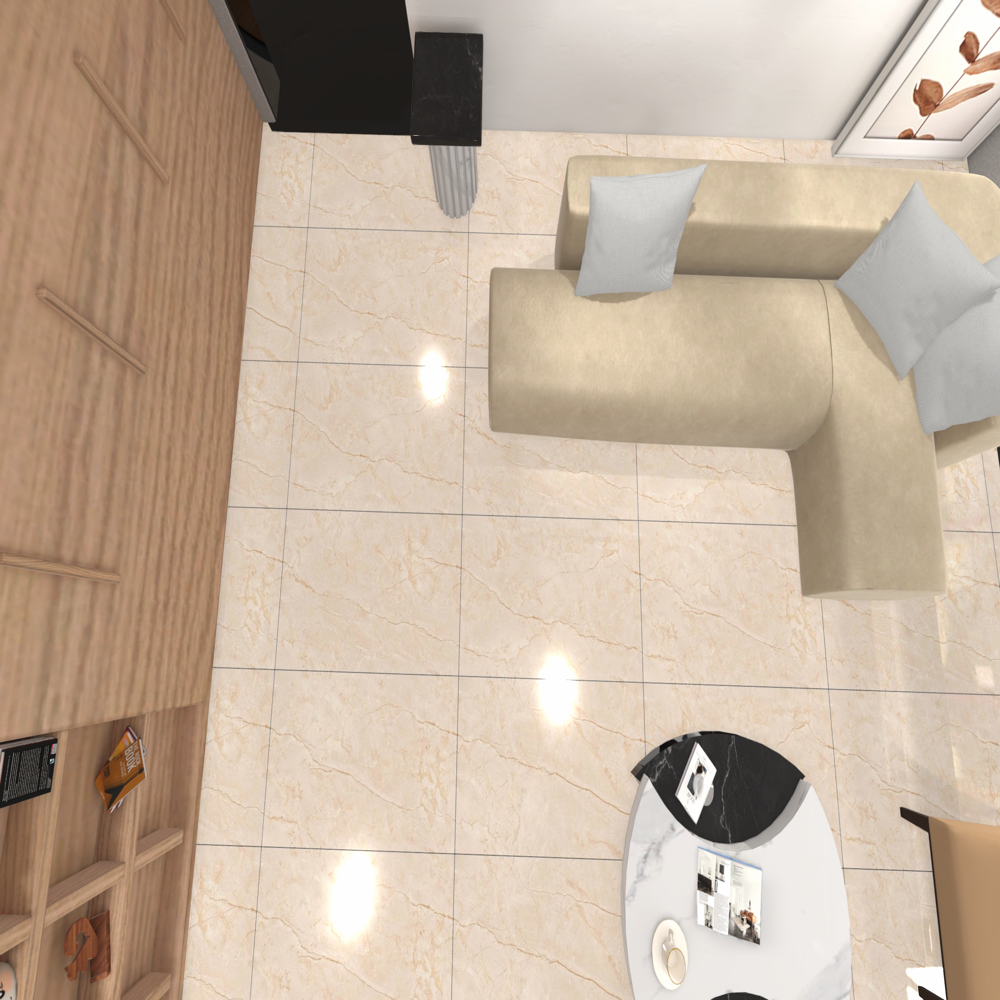 Pgvt Gvt Vitrified Flooring Tiles - Color: Ivory