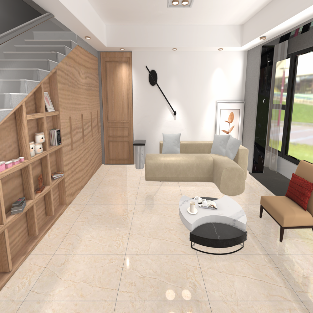 Pgvt Gvt Vitrified Flooring Tiles - Color: Ivory