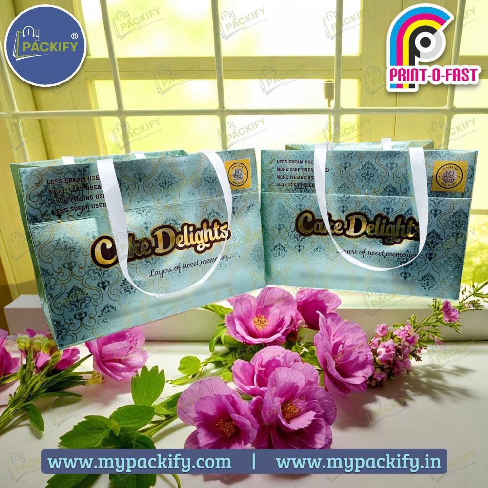 Uv Spot Printed Bag - Color: Red