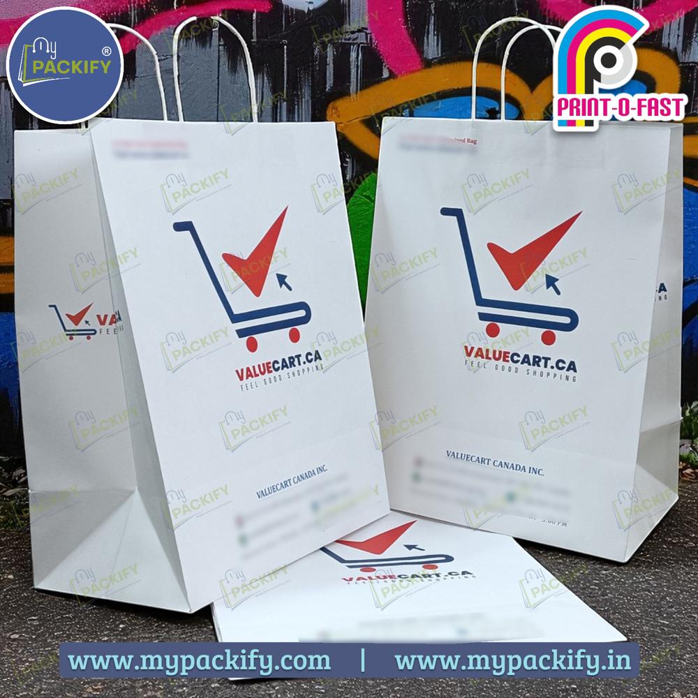 Twisted Paper Handle Carry Bag