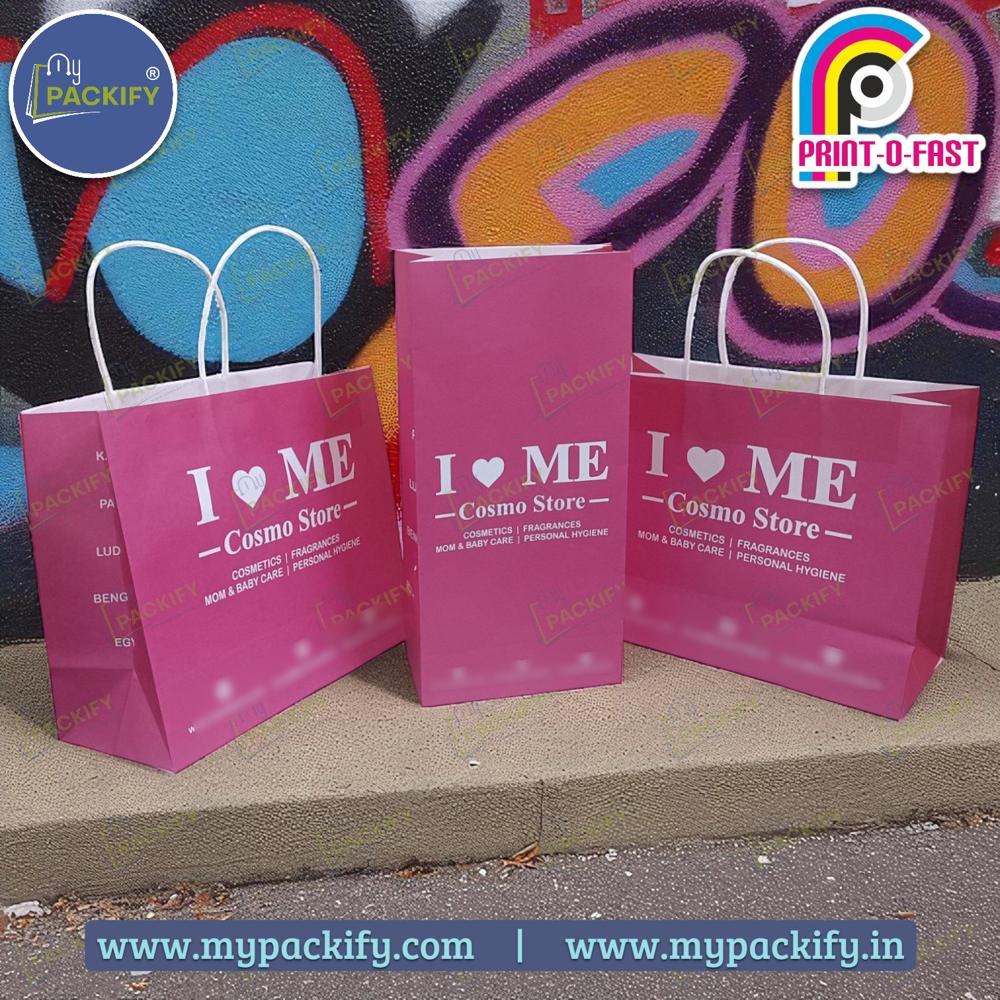 Twisted Paper Handle Carry Bag