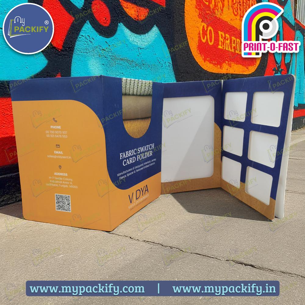 Fabric Shade Card Folder - Color: Multi Color