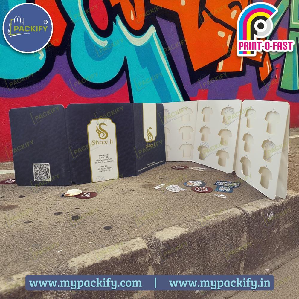 Fabric Shade Card Folder - Color: Multi Color