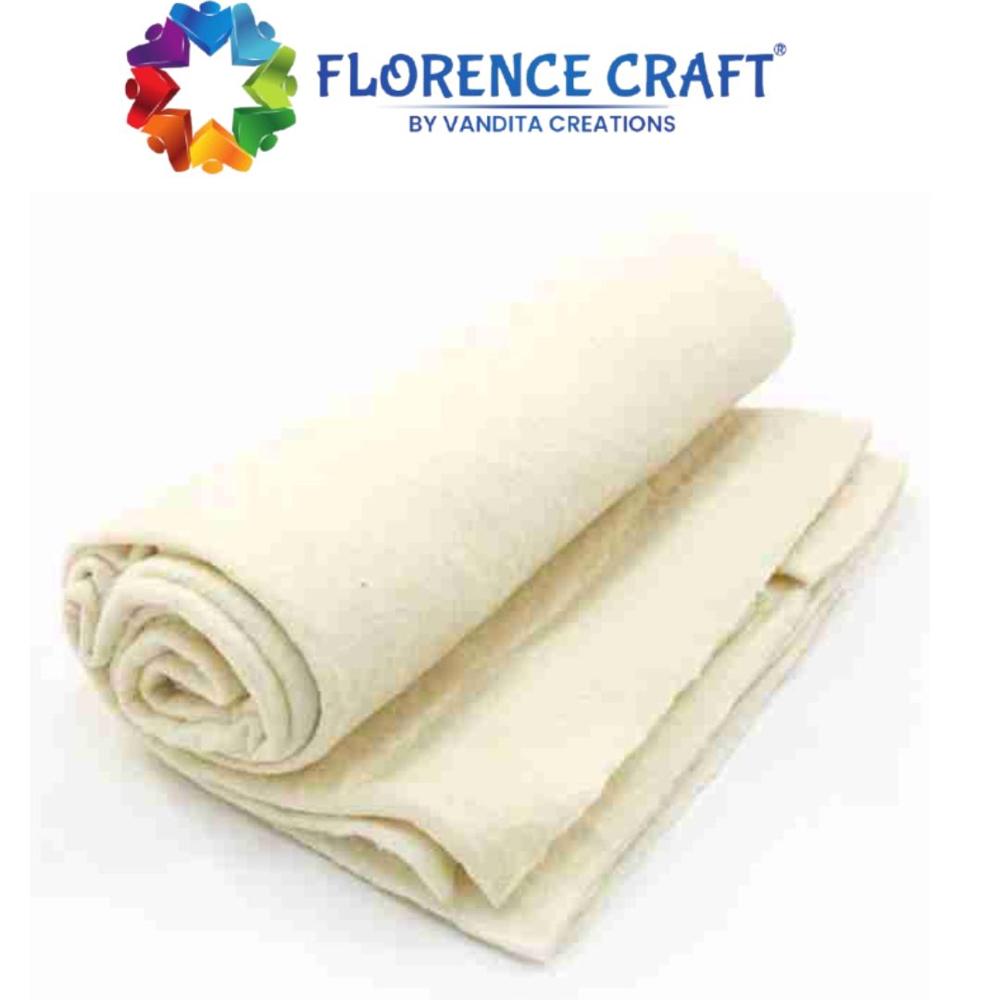 Natural Cotton Wadding - 100% Natural Cotton Fibre, 40 To 120 Inches Wide, White & Off White, 1 To 20 Mm Thickness | Shrink-resistant, Yarn Dyed, Non-woven