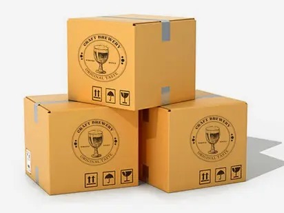 Corrugated Printed Box - Color: Brown