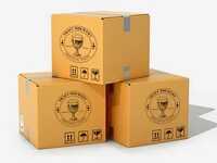 Corrugated Printed Box - Color: Brown