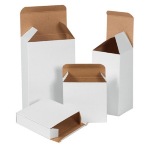 Duplex Paper Corrugated Box - Color: White
