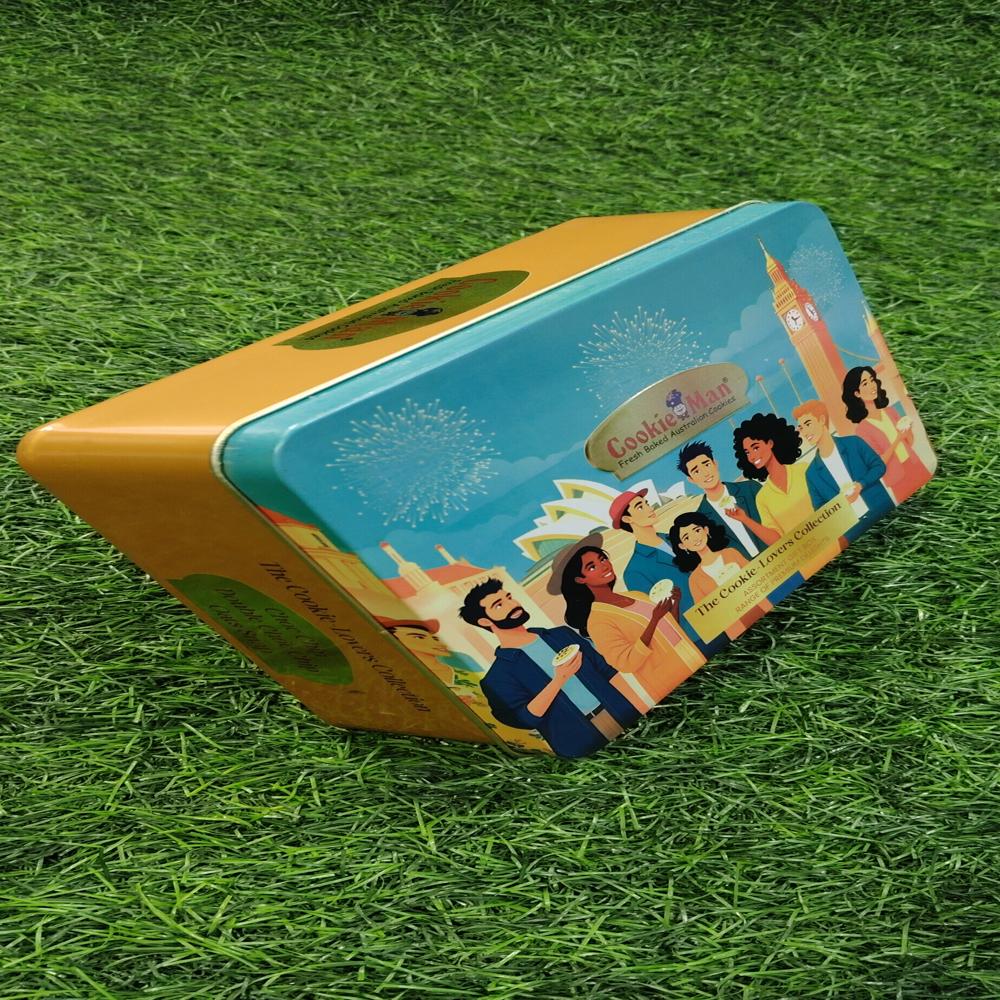 Cookies Tin Container - Color: Multicolor