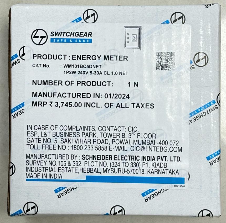 L&T 3PH Solar And Net Meter Combo