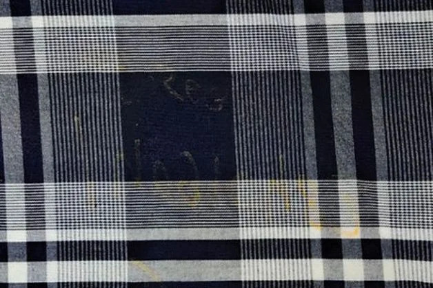 Big Check Jacquard Denim Fabric - Color: Different Available
