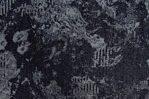 Jacquard Palm Leaf Denim Fabric - Color: Different Available