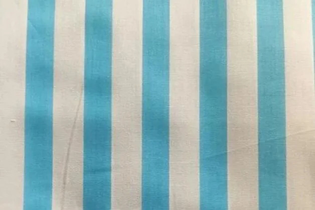 Aqua Stripe Fabric - Attributes: Washable