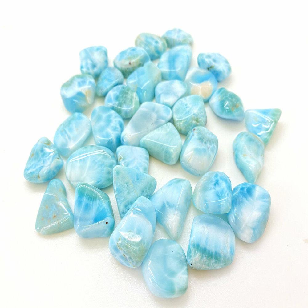 Larimar Tumbled Stone - Color: Blue