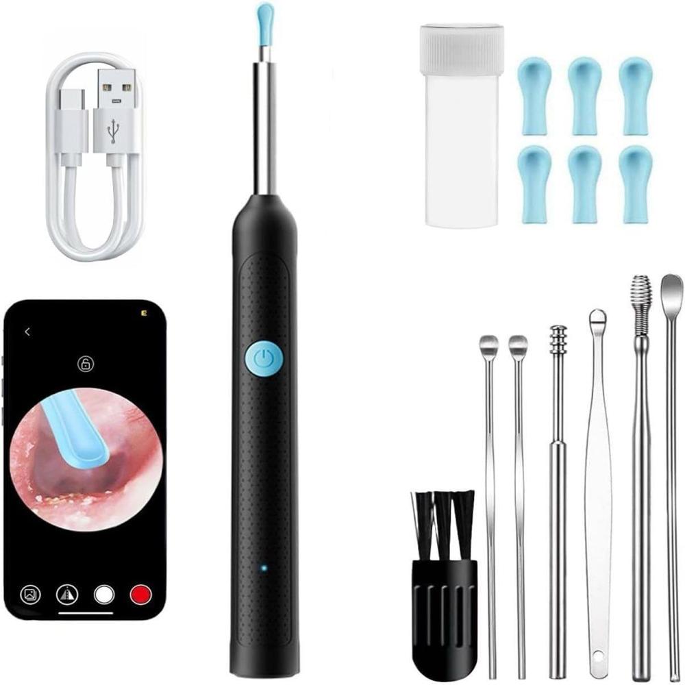 Earwax Cleaner With Camera - Color: Black