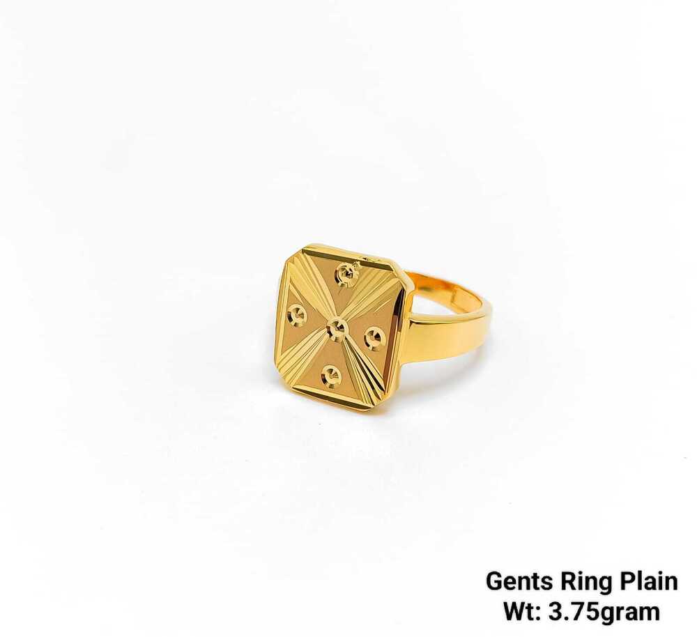 92% Gold Gents Ring Plain