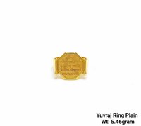 92% New Design Gold Yuvraj Ring Plain