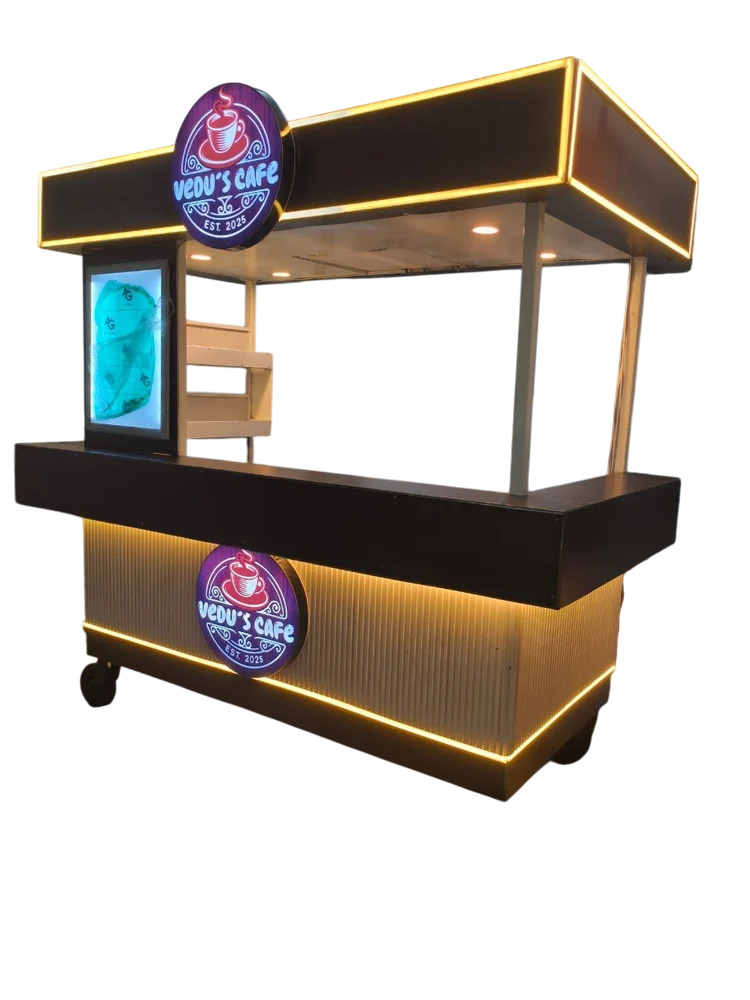 Mild Steel Cold Coffee Cart - Color: Multi Colour