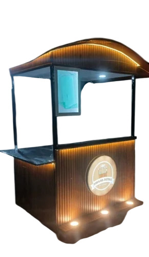 Mild Steel Hot Coffee Cart - Color: Multi Colour