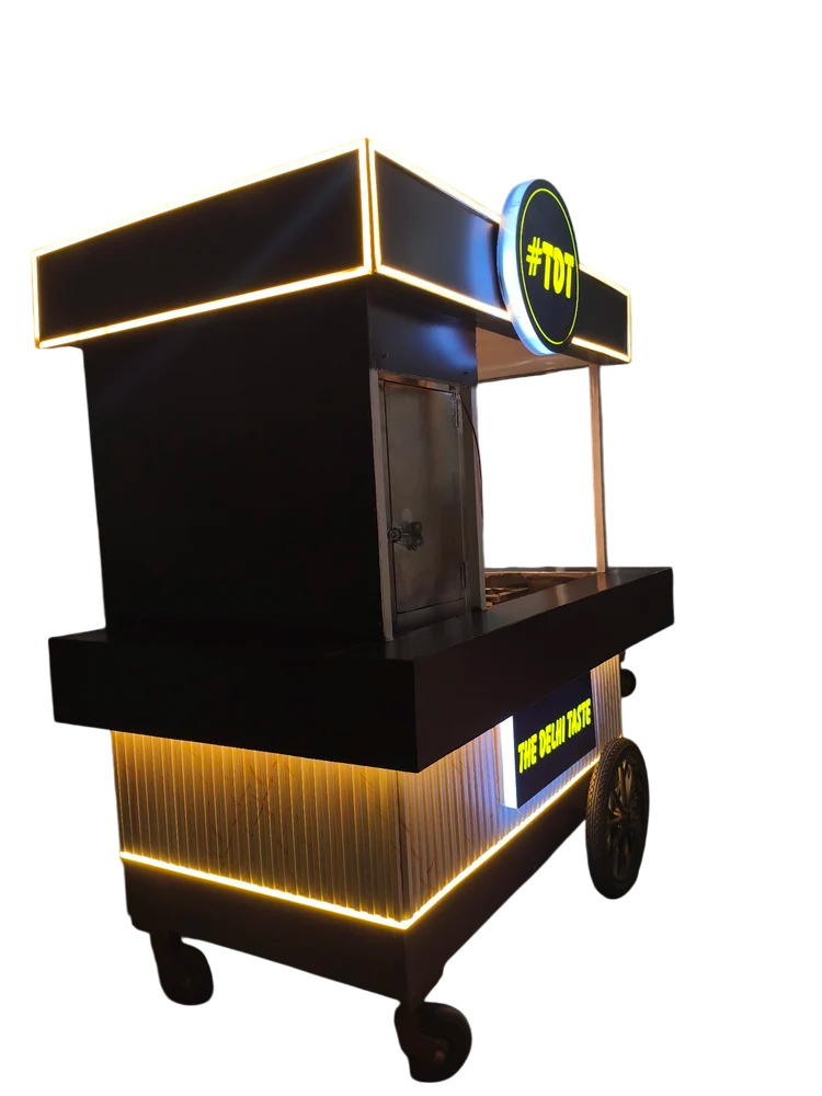 300Kg Ms Food Cart - Color: Black