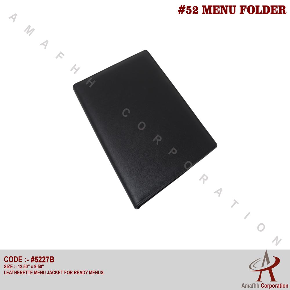 leatherette Jacket Menu Folder