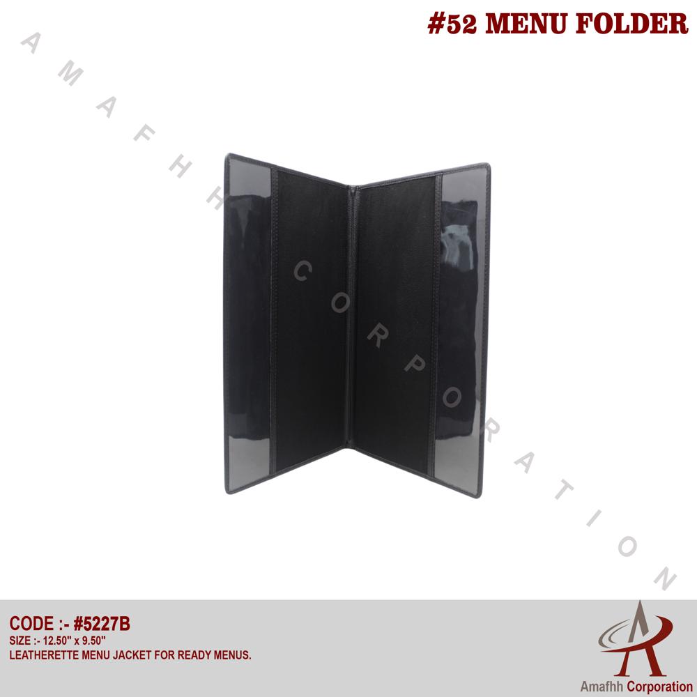 leatherette Jacket Menu Folder