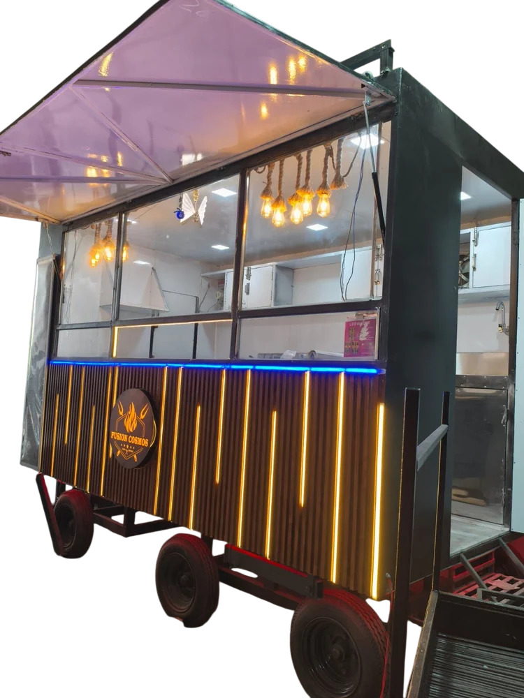 Steel Street Fast Food Stall - Capacity: 250 Kg