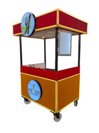 Stainless Steel Ice Cream Cart - Color: Multi Colour